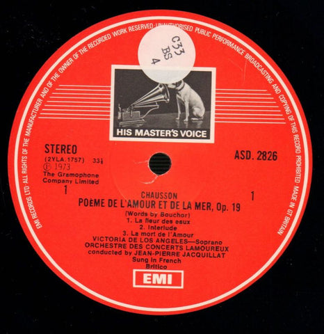 Songs Of The Auvergne-HMV-Vinyl LP-VG+/NM