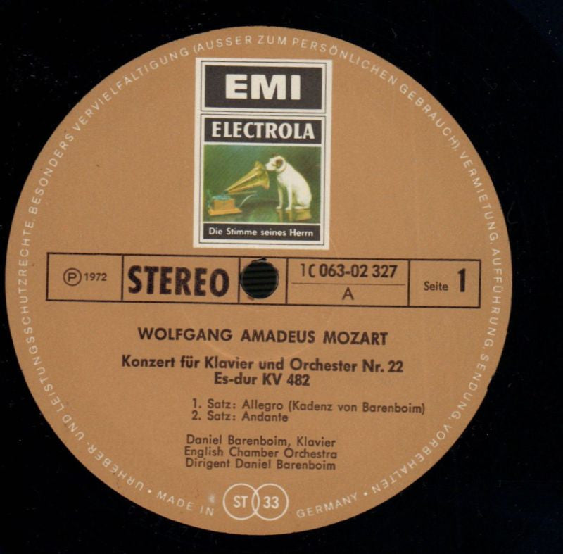 Konzert Fur Klavier Und Orchester-EMI-Vinyl LP-VG/VG