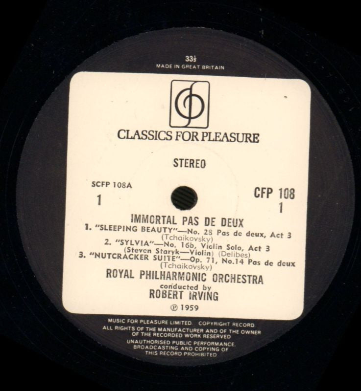 Pas De Deux-CFP-Vinyl LP-VG/VG