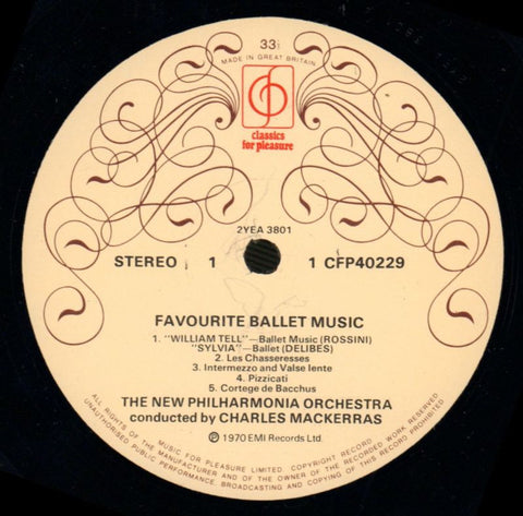 Favourite Ballet Music-CFP-Vinyl LP-VG/VG+
