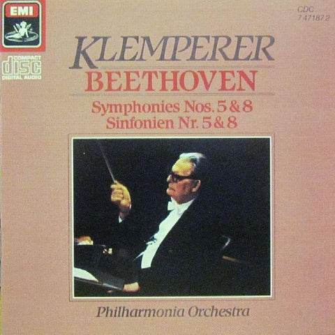 Beethoven-Symphonies No's 5 & 8-EMI-CD Album