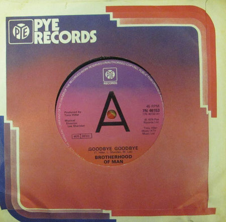 Brotherhood of Man-Goodbye Goodbye-7" Vinyl