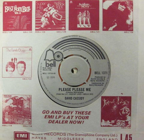 David Cassidy-Please Please Me-Bell-7" Vinyl