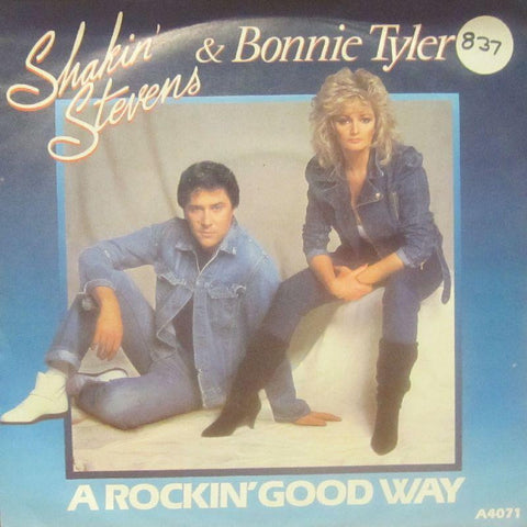 Shakin' Stevens & Bonnie Tyler-A Rockin Good Way-Epic-7" Vinyl