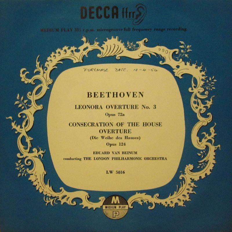 Beethoven-Leonora Overture No 3-Decca-10" Vinyl