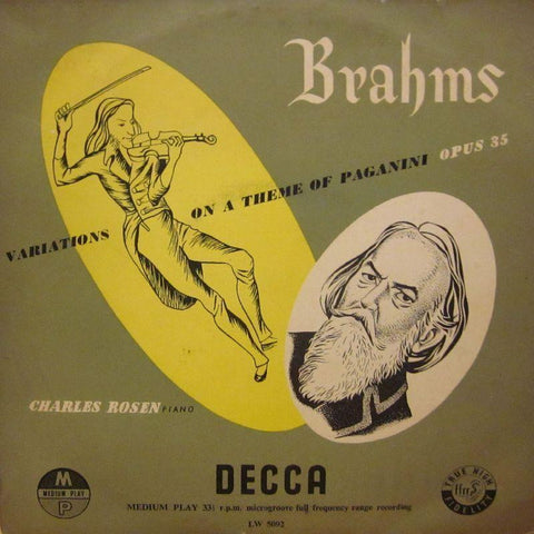 Brahms-Variations On A Theme Of Paganini-Decca-10" Vinyl
