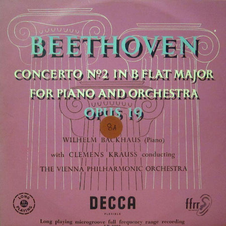 Beethoven-Concerto No.2 For Piano And Orchestra-Decca-10" Vinyl