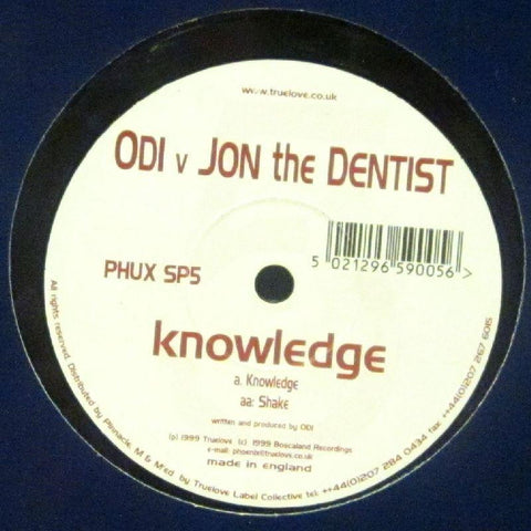Odi V Jon The Dentist-Knowledge-Phoenix Uprising-10" Vinyl