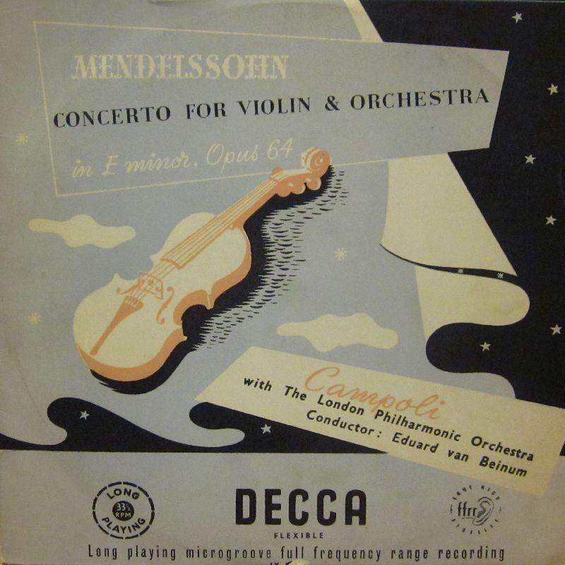 Mendelssohn-Concerto For Violin & Orchestra Op 64-Decca-10" Vinyl