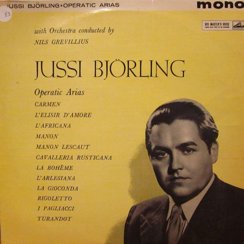 Jussi Bjorling-Operatic Arias-HMV-Vinyl LP