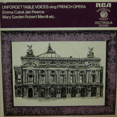 Various Opera-Unforgettable Voices Sing French Opera-RCA-Vinyl LP