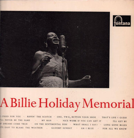 Billie Holiday-A Memorial-Fontana-Vinyl LP