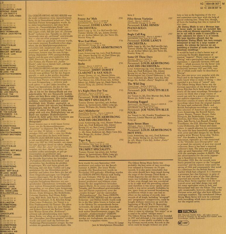 Odeon Swing Music Series Vol. 1-Odeon-Vinyl LP-VG/Ex