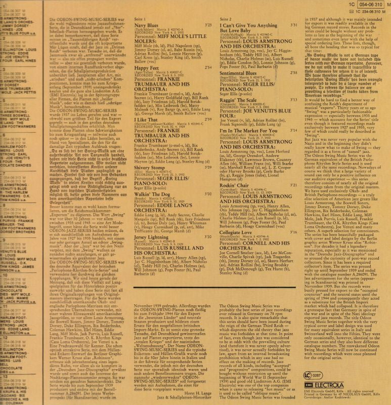 Odeon Swing Music Series Vol. 4-Odeon-Vinyl LP-VG/Ex