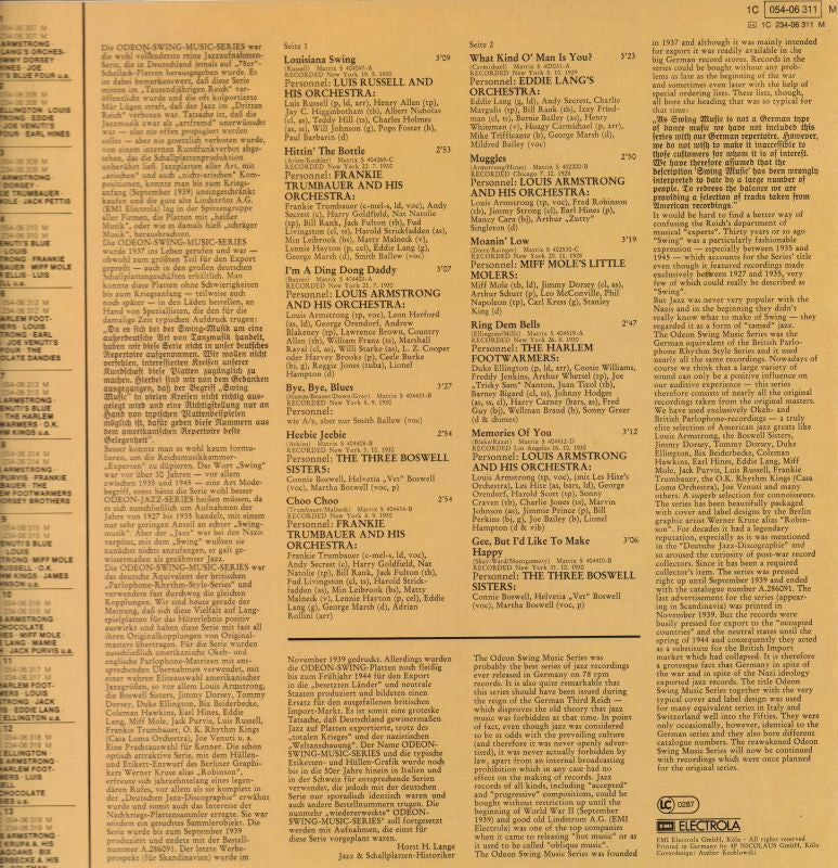 Odeon Swing Music Series Vol. 5-Odeon-Vinyl LP-VG/Ex