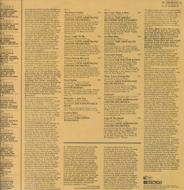 Odeon Swing Music Series Vol. 6-Odeon-Vinyl LP-VG/Ex