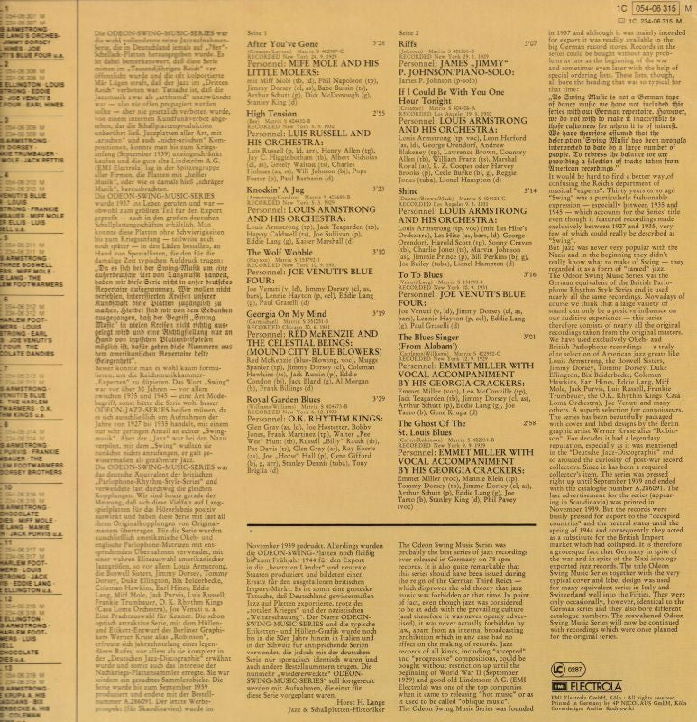 Odeon Swing Music Series Vol. 9-Odeon-Vinyl LP-VG/Ex