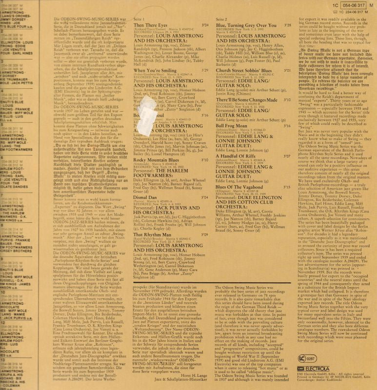 Odeon Swing Music Series Vol. 11-Odeon-Vinyl LP-VG/Ex