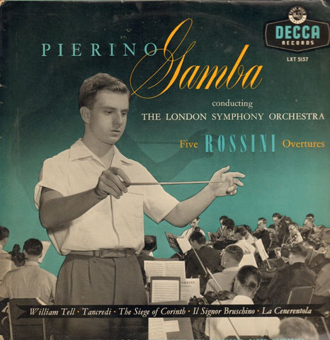 Pierino Gamba-Five Rossini Overtures-Decca-Vinyl LP-VG/VG+