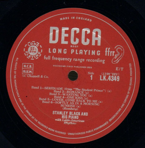 Friml & Romberg In Cuban Moonlight-Decca-Vinyl LP-VG/VG