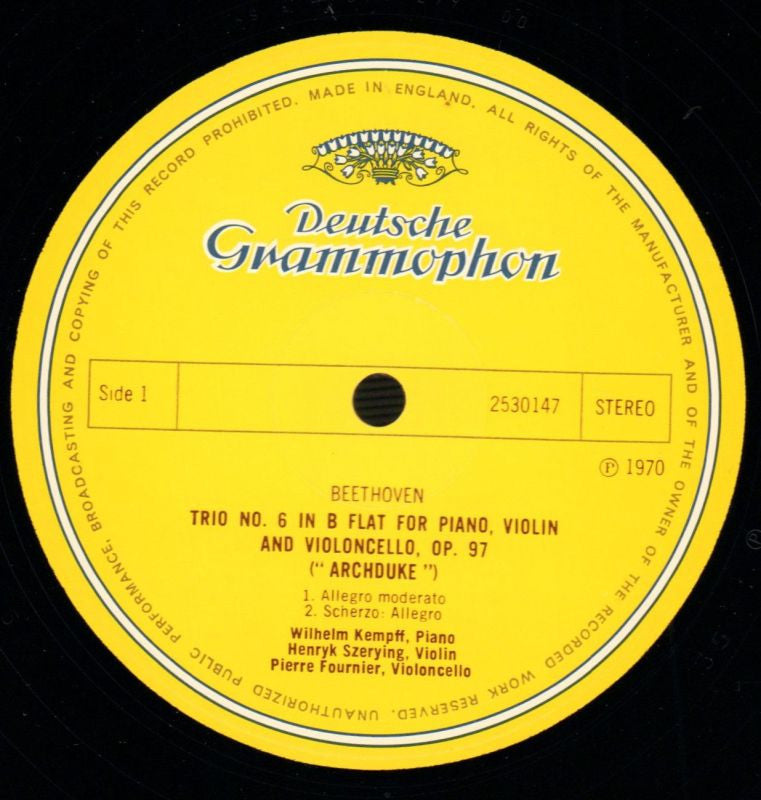 Erzherzogs Trio-Deutsche Grammophon-Vinyl LP-VG+/NM