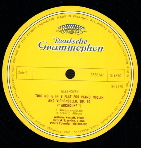 Erzherzogs Trio-Deutsche Grammophon-Vinyl LP-VG+/NM