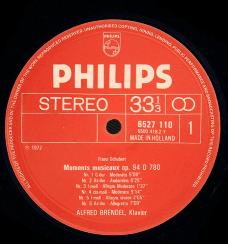 Moments Musicaux-Philips-Vinyl LP-VG+/NM