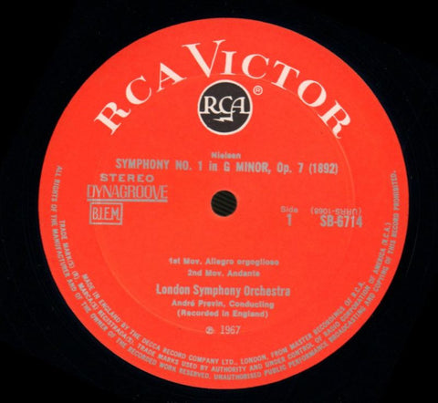 Symphony No.1-Andre Previn-RCA-Vinyl LP-VG+/NM