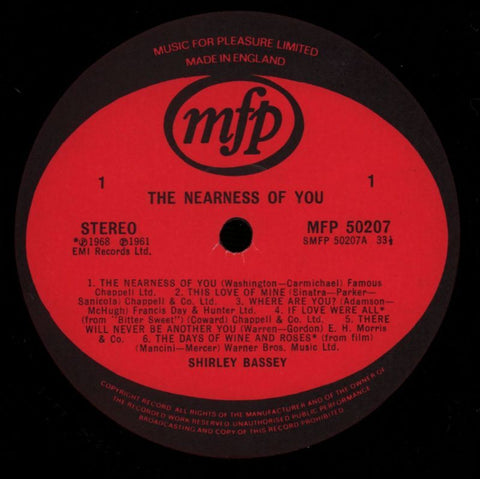 The Nearness Of You-MFP-Vinyl LP-VG/Ex