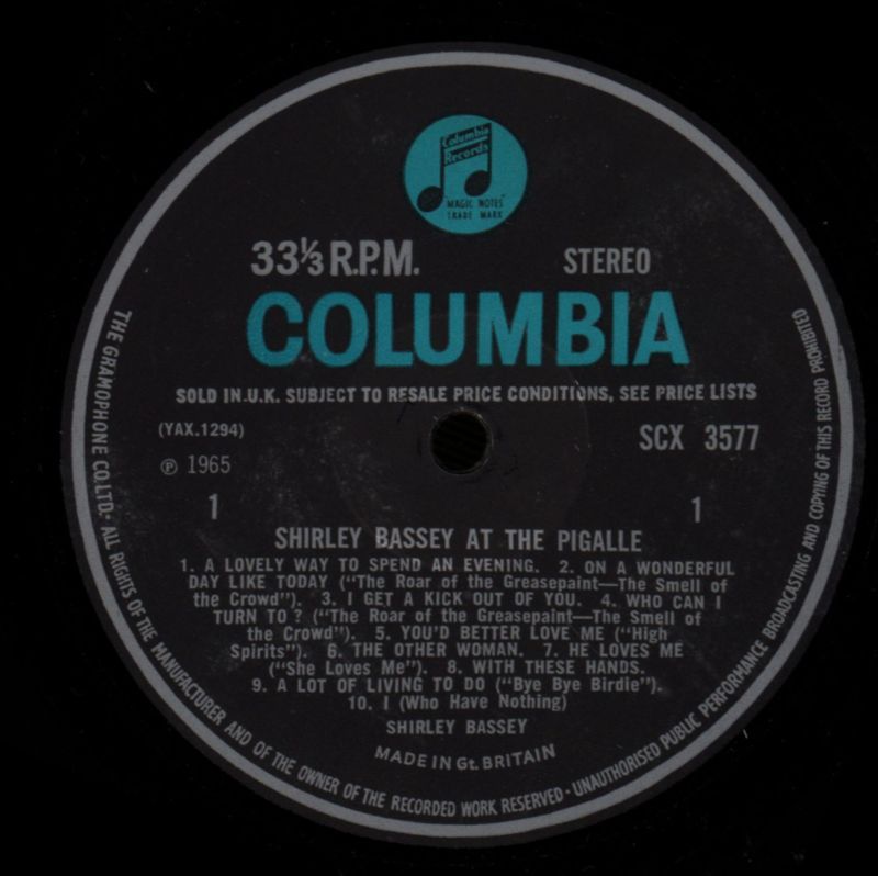 At The Pigalle-Columbia-Vinyl LP-VG/VG
