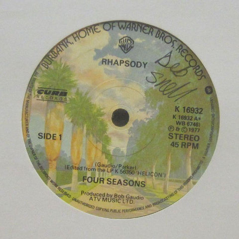 The Four Seasons-Rhapsody-Warner Bros-7" Vinyl