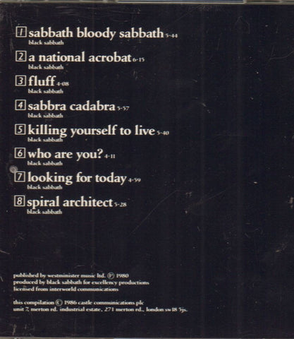 Sabbath Bloody Sabbath-CD Album-New