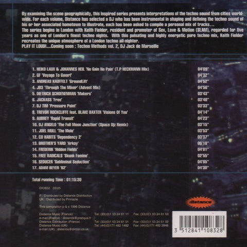 Techno Methods Vol.1-Distance-CD Album-New