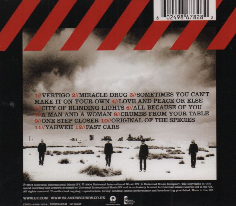 How To Dismantle An Atomic Bomb-Island-CD Album-Very Good