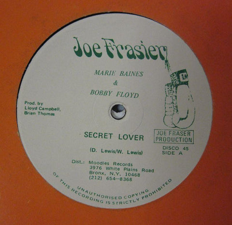 Marie Baines-Secret Lover-Joe Frasier-12" Vinyl