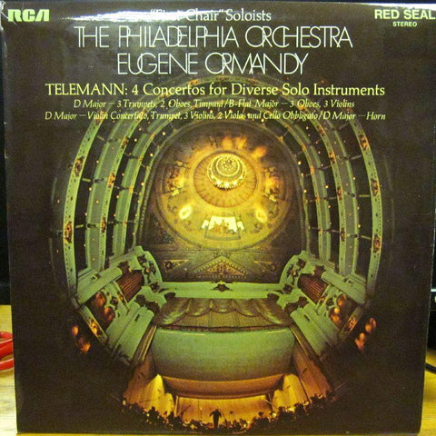 Telemann-4 Concertos For Diverse Solo Instruments-RCA Red Seal-Vinyl LP