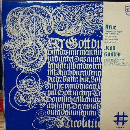 Arne-Concertos For Organ And Orchestra-Philips-Vinyl LP