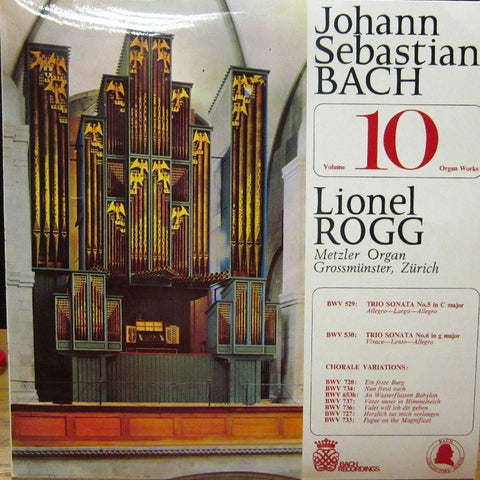 Bach-Volume 10 Organ Works-Bach-Vinyl LP