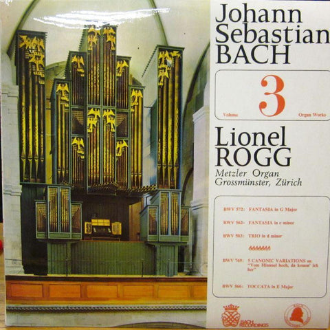 Bach-Volume 3 Organ Works-Bach-Vinyl LP