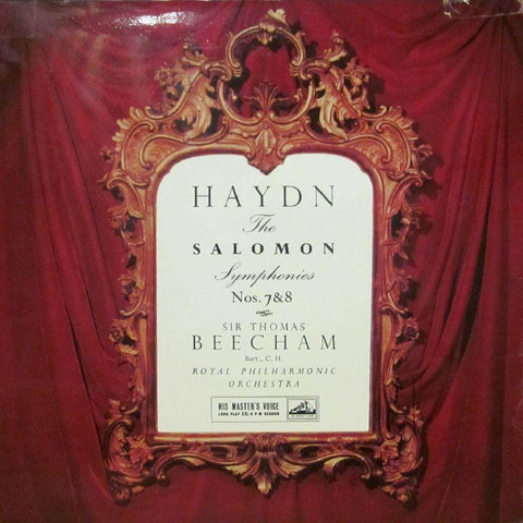 Haydn-The Soloman Symphonies No.7 & 8-HMV-Vinyl LP