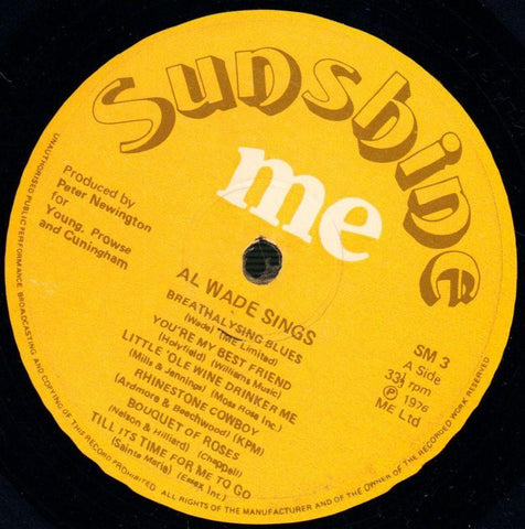 Sings-Sunshine Me-Vinyl LP-VG/VG+