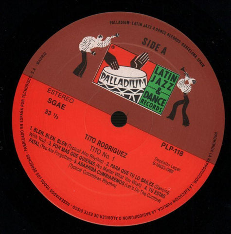Tito No.1-Palladium-Vinyl LP-VG+/NM