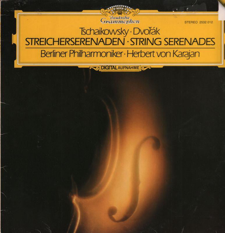 Tchaikovsky/Dvorak-String Serenades BPO Karajan-Deutsche Grammophon-Vinyl LP