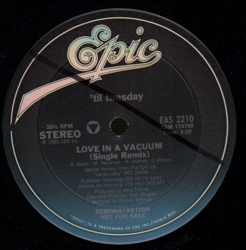 Til Tuesday-Love In A Vacuum-Epic-12" Vinyl