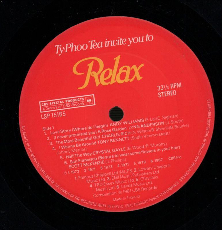 Relax-CBS-Vinyl LP-VG/VG+