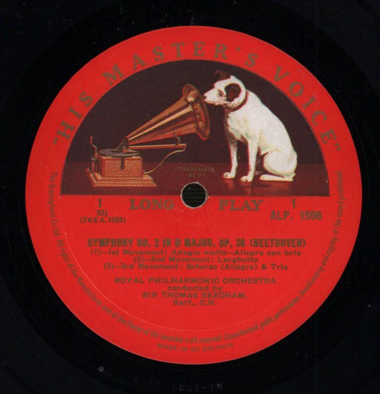 Symphony No.2 Thomas Beecham Royal Philharmonic-HMV-Vinyl LP-VG/VG