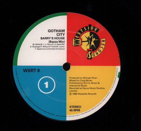 Gotham City-Barry's House-Westside-12" Vinyl