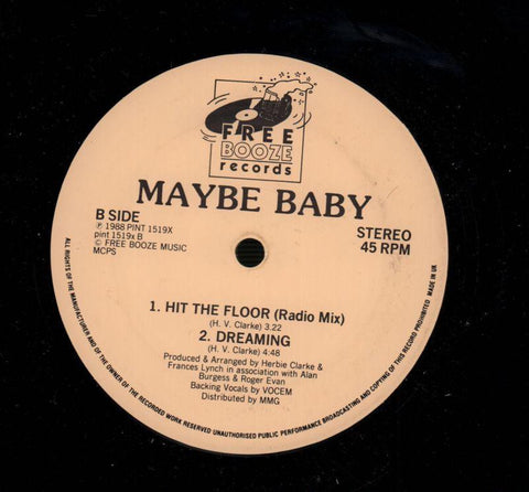 Hit The Floor-Free Booze-12" Vinyl-NM/Ex