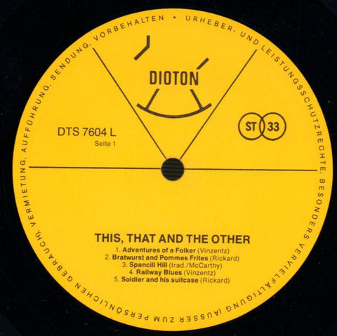 This That And The Other-Diotion-Vinyl LP-VG/Ex+