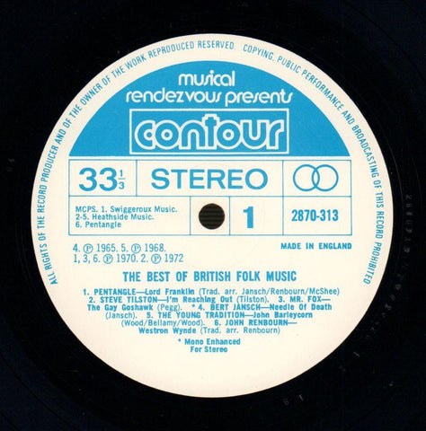 The Best Of British Folk Music-Contour-Vinyl LP-Ex/Ex+